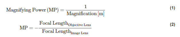 望遠鏡的放大倍數或放大倍數的倒數等于物鏡焦距和目鏡焦距的比值